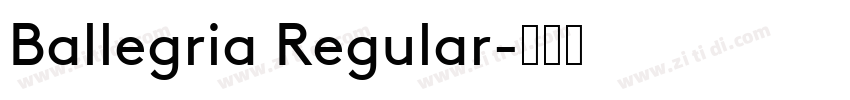 Ballegria Regular字体转换